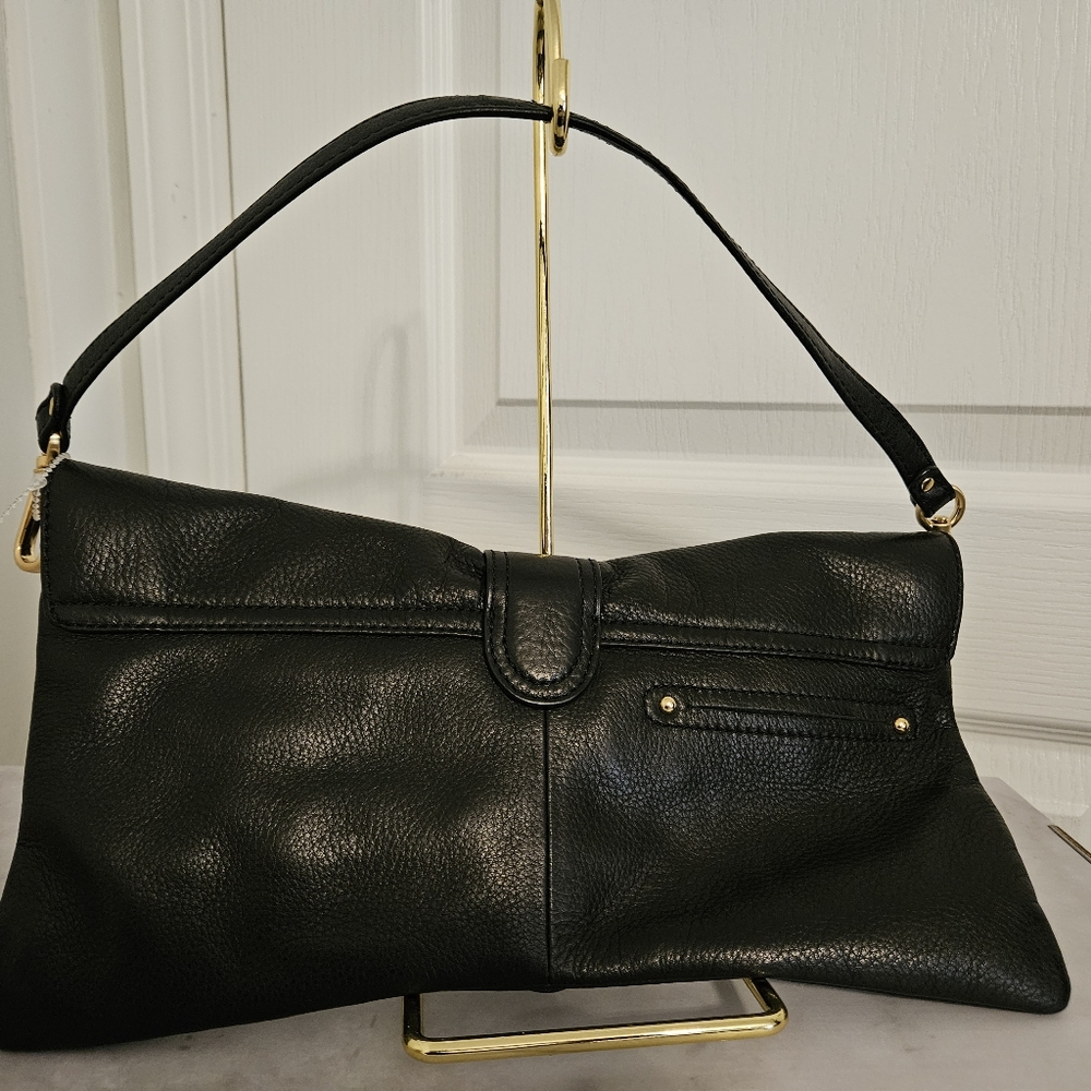 B. Markowsky Black Leather Clutch - Picture 3 of 8